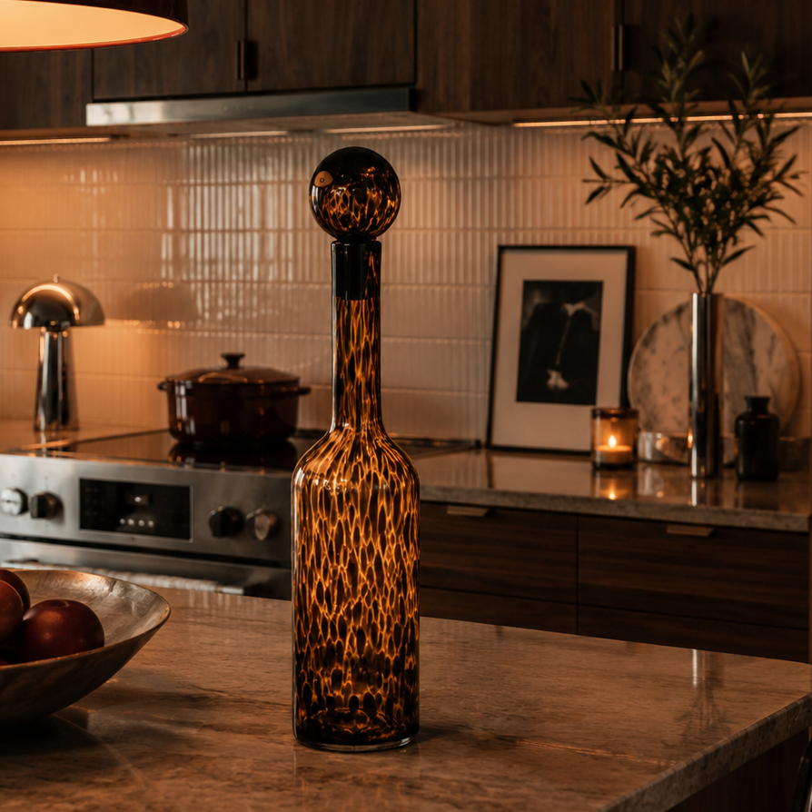 Sienna Glass Bottle (Amber)