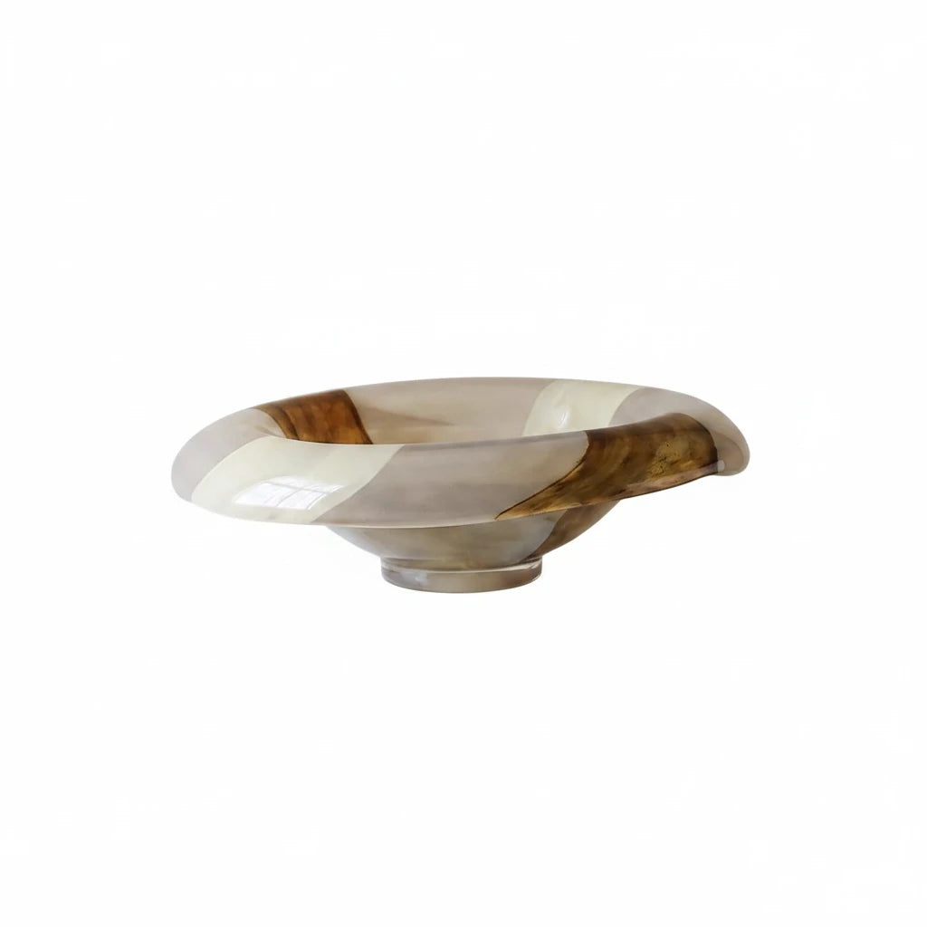 Marbled Glass Bowl